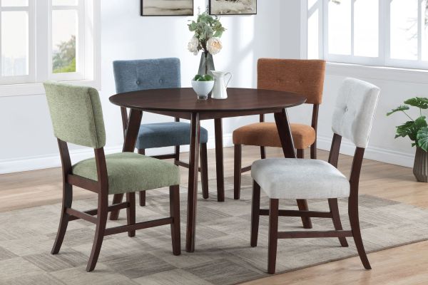 Ellis 47" Round Table + Multi Chairs