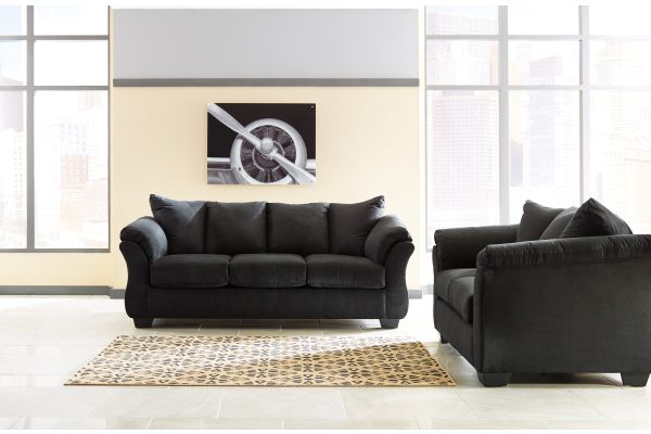 Darcy Black 8-Piece Living Room Set