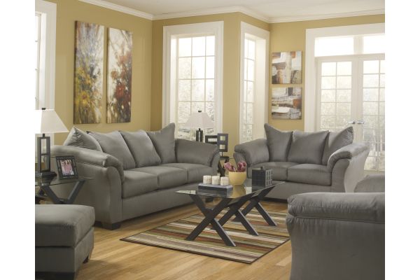 Darcy Cobblestone 8-Piece Living Room Set