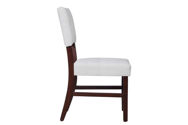 Ellis 47" Round Table + 4 Grey Chairs