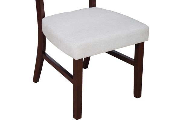 Ellis 47" Round Table + 4 Grey Chairs