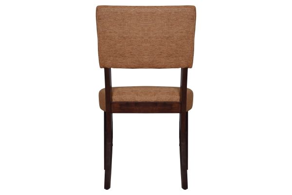 Ellis 47" Round Table + 4 Rust Chairs