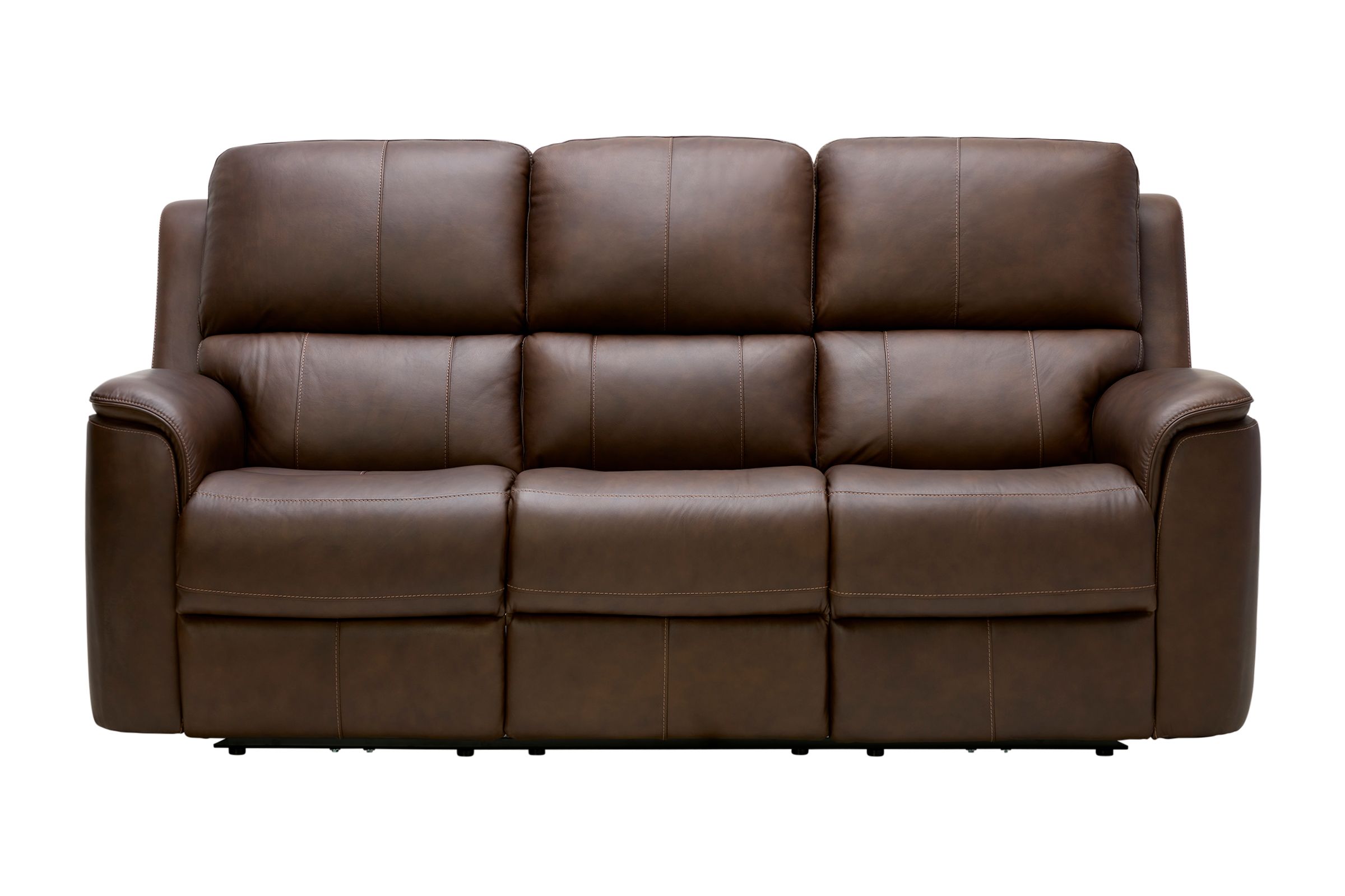 『oliver』オリバー トリプルソファー 3P 3シーター RWso60 Oliver Umber Leather Triple Power Reclining Sofa at Gardner White