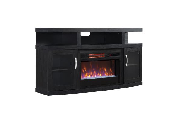Cantilever Fireplace TV Stand