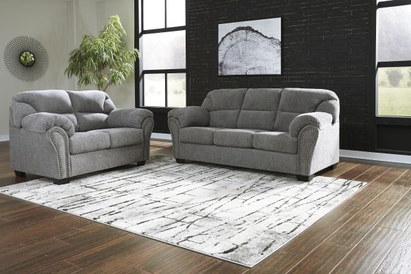 Allmaxx Pewter 9-Piece Living Room Set