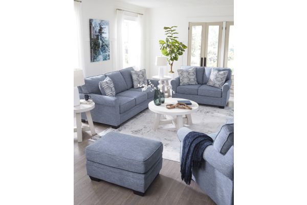 Carissa Manor Denim 10-Piece Living Room Set