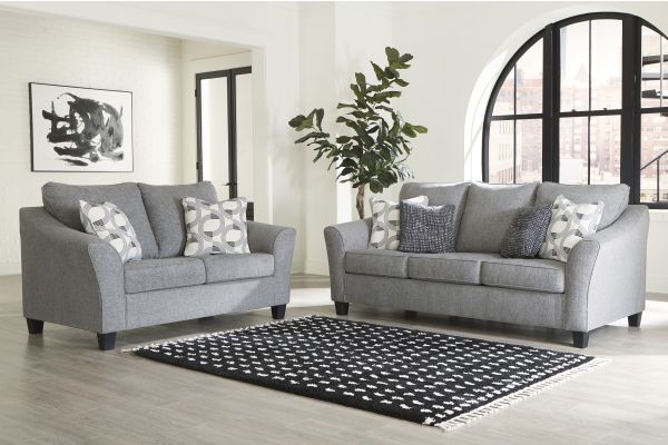 Mathonia Smoke 8-Piece Living Room Set