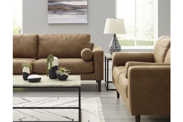 Telora Caramel 8-Piece Living Room Set