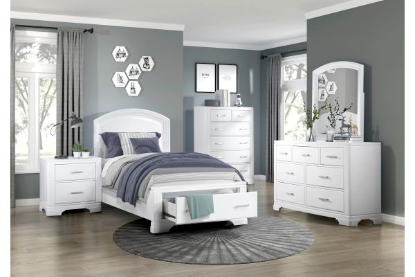 Hudson Twin Headboard - White