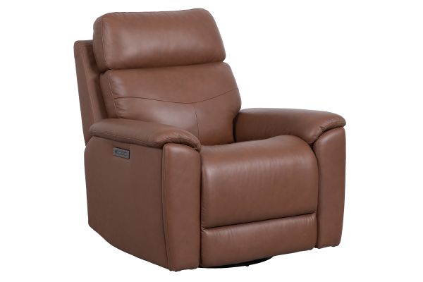 Refined Pecan Perfect Match Triple Power Swivel Gliding Recliner