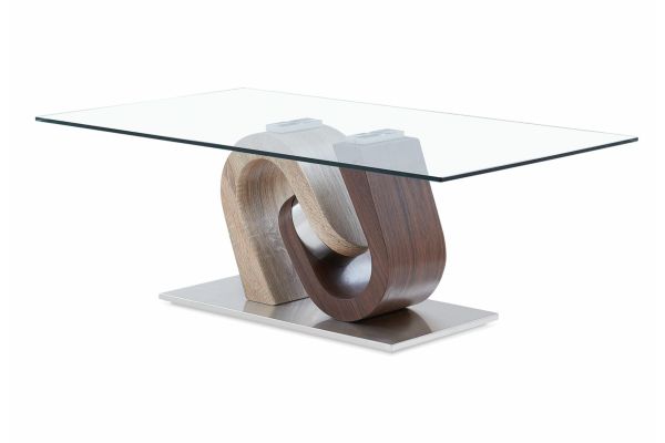Global Furniture Geometric Glass Coffee Table - T4126CT
