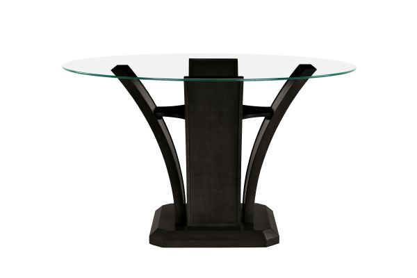 Dalina Glass Round Glass Dining Table