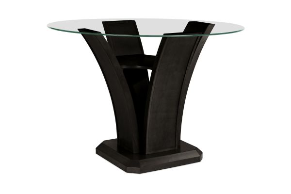 Dalina Glass Round Counter Height Table