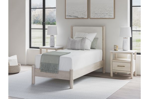 Cadmori Twin Upholstered Panel Headboard