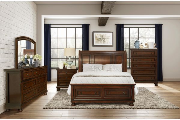 Begonia King Platform Bed with Footboard Storage
