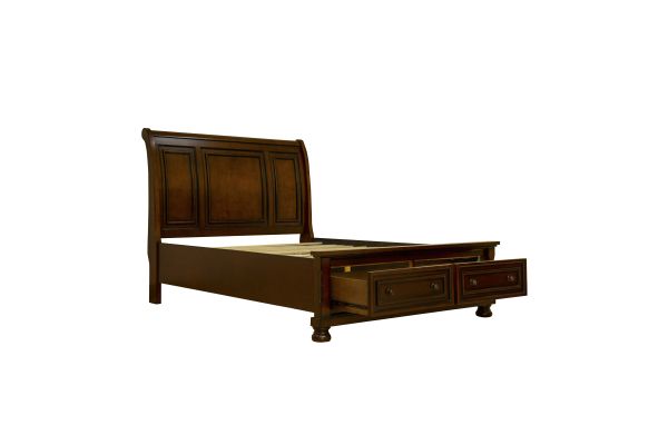 Begonia King Platform Bed with Footboard Storage