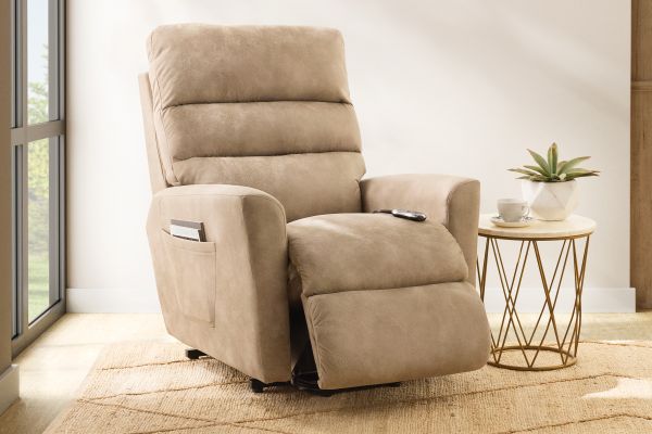 Liam Beige Power Lift Chair by La-Z-Boy