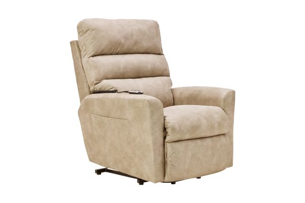 Liam Beige Power Lift Chair by La-Z-Boy