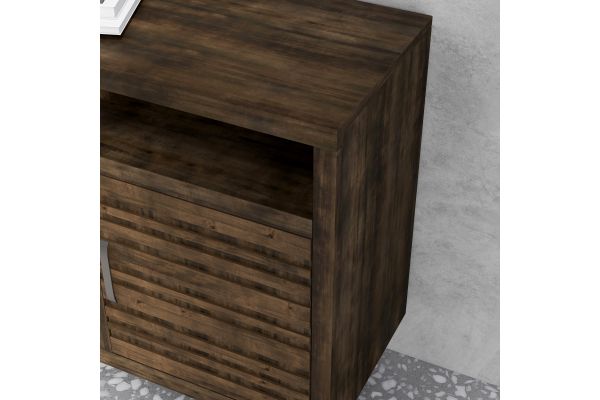 Avondale 61 Inch Electric Fireplace TV Console - Charcoal-Brown