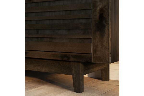 Avondale 61 Inch Electric Fireplace TV Console - Charcoal-Brown