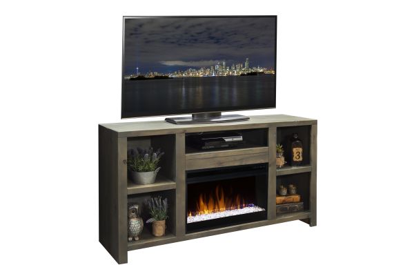 Joshua Creek 62 inch Electric Fireplace TV Stand - Barnwood