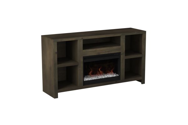 Joshua Creek 62 inch Electric Fireplace TV Stand - Barnwood