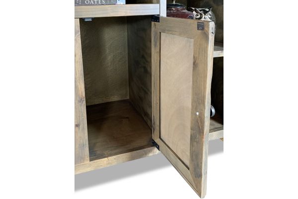 Joshua Creek 84 inch Electric Fireplace TV Stand - Barnwood