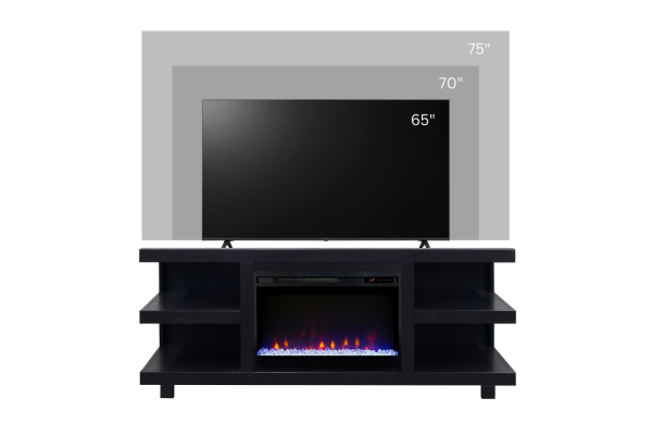 Laurel Canyon 65 inch Fireplace TV Stand - Clove