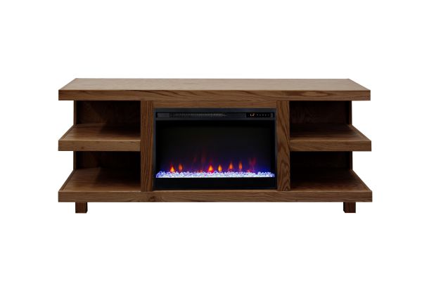 Laurel Canyon 65 inch Fireplace TV Stand - Oak Bourbon