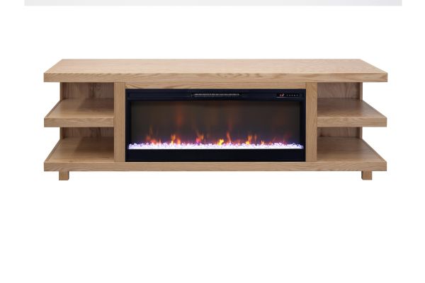 Laurel Canyon 82 inch Fireplace TV Stand - Natural