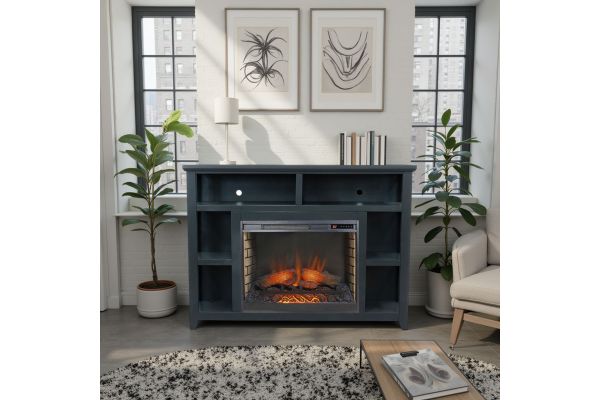 Studio 56 inch Fireplace Mantel - Black