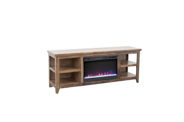 Studio 65 inch Fireplace TV Stand - Bourbon