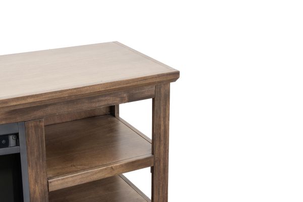 Studio 65 inch Fireplace TV Stand - Bourbon