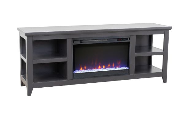 Studio 65 inch Fireplace TV Stand - Black
