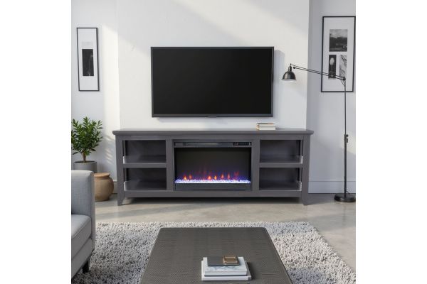 Studio 65 inch Fireplace TV Stand - Black