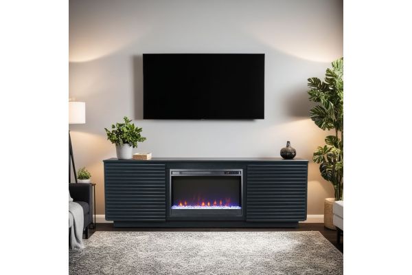 Stardust 73 inch Fireplace TV Stand - Black