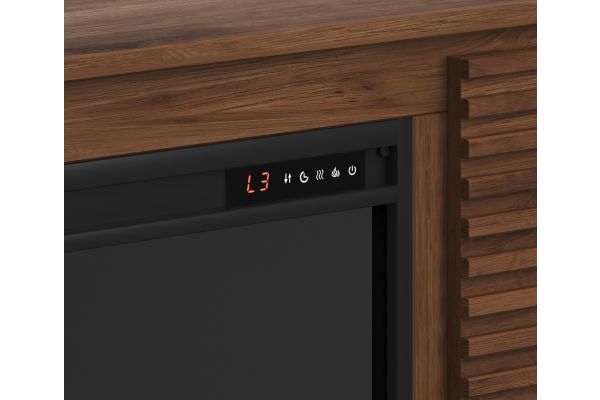 Stardust 89 inch Fireplace TV Stand - Bourbon