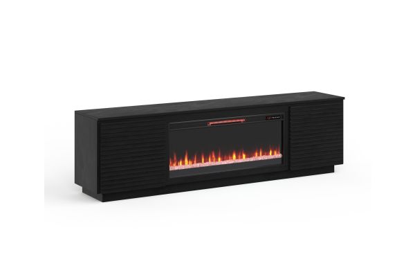 Stardust 89 inch Fireplace TV Stand - Black