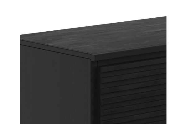 Stardust 89 inch Fireplace TV Stand - Black