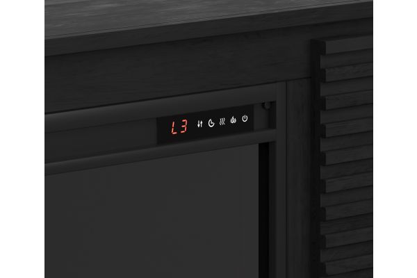 Stardust 89 inch Fireplace TV Stand - Black