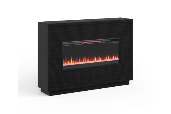Stardust 62 inch Fireplace Mantel - Black