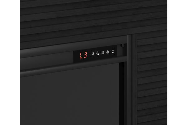 Stardust 62 inch Fireplace Mantel - Black