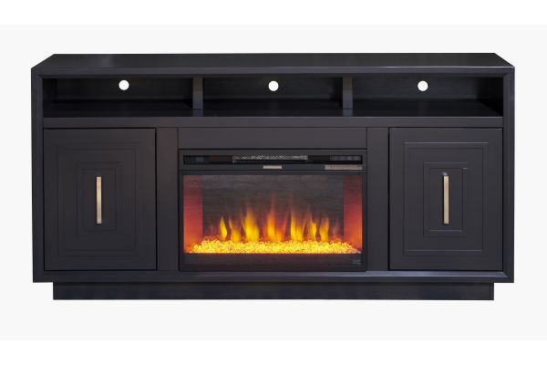 Sunset 67 inch Electric Fireplace TV Stand - Black
