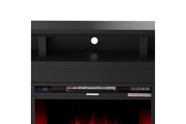 Sunset 67 inch Electric Fireplace TV Stand - Black