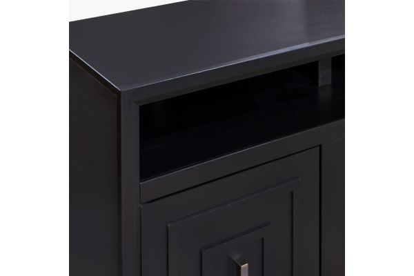 Sunset 83 inch Electric Fireplace TV Stand - Black