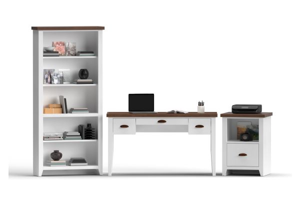 Hampton 53 inch Writing Desk - Jasmine and Barnwood