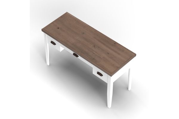 Hampton 53 inch Writing Desk - Jasmine and Barnwood