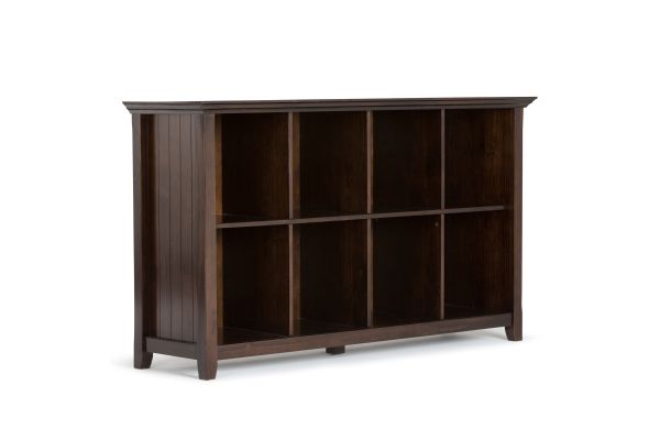 Acadian 8 Cube Storage Sofa Table - Brunette 