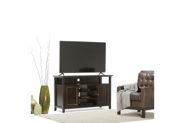 Amherst 54-inch TV Media Stand - Hickory Brown