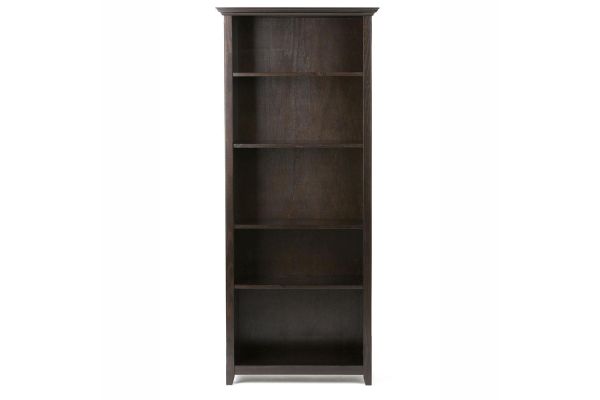 Amherst 30-inch 5 Shelf Bookcase - Hickory Brown